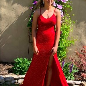Red prom/ Homecoming gown. Selling for a friend